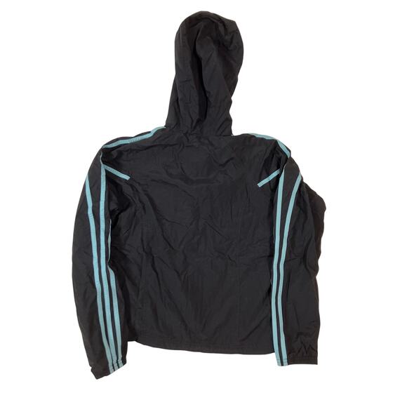 Adidas Track Jacket Women's Small Black Light Blue Older Model - Picture 3 of 5
